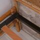 Vintage rattan shell bed