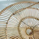Suspension rattan saucer iron frame D:120 H:60
