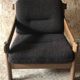 Vintage brutalist armchair circa 1980