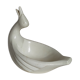 Empty pockets bird soap holder white ceramic Art-deco
