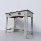 Art Deco table with 2 drawers and mirror, side table