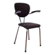 Tubax chair from the 50s, chrome and black imitation leather