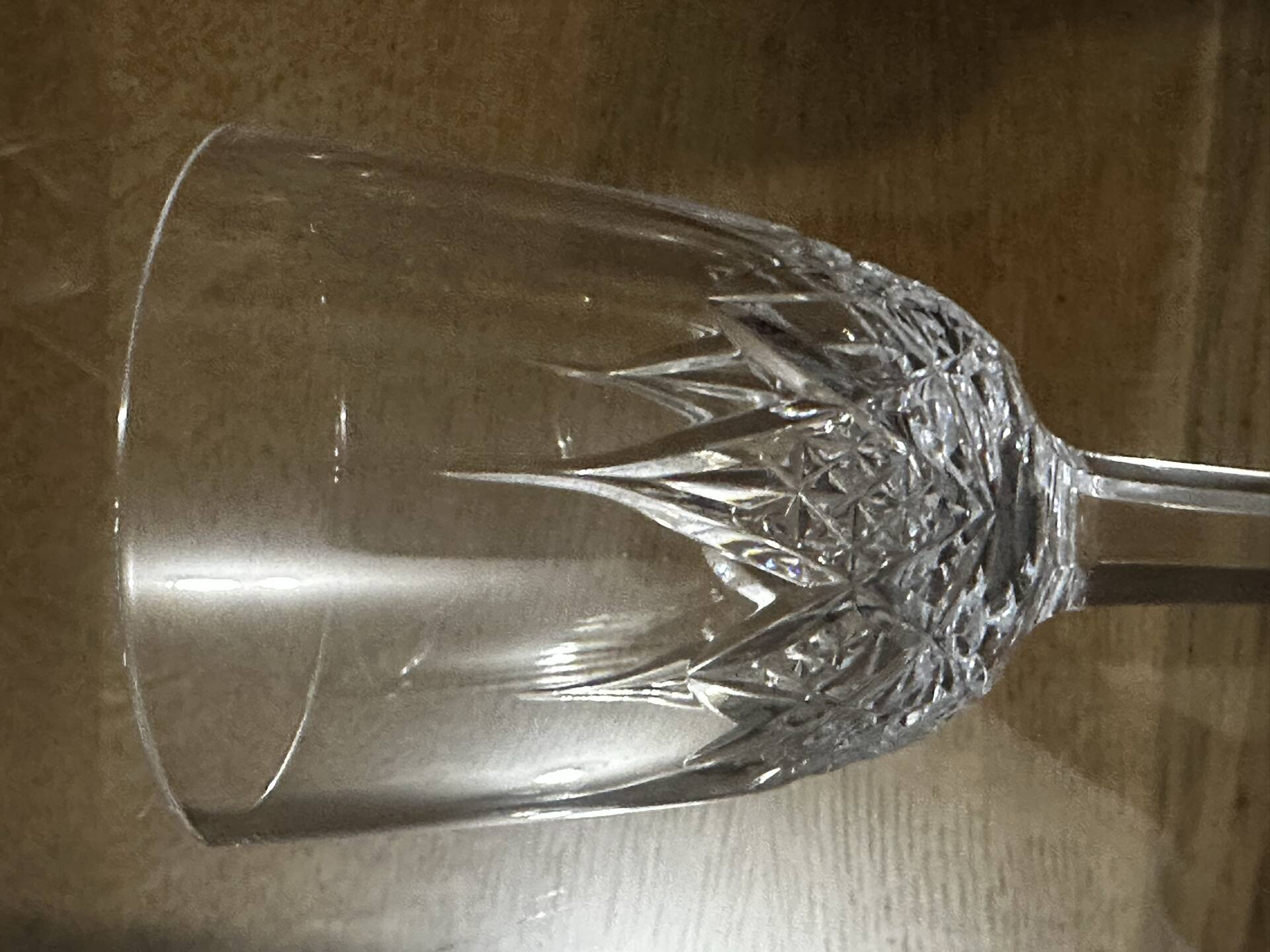 12 Baccarat crystal glasses stamped model Epron H 12.2 cm