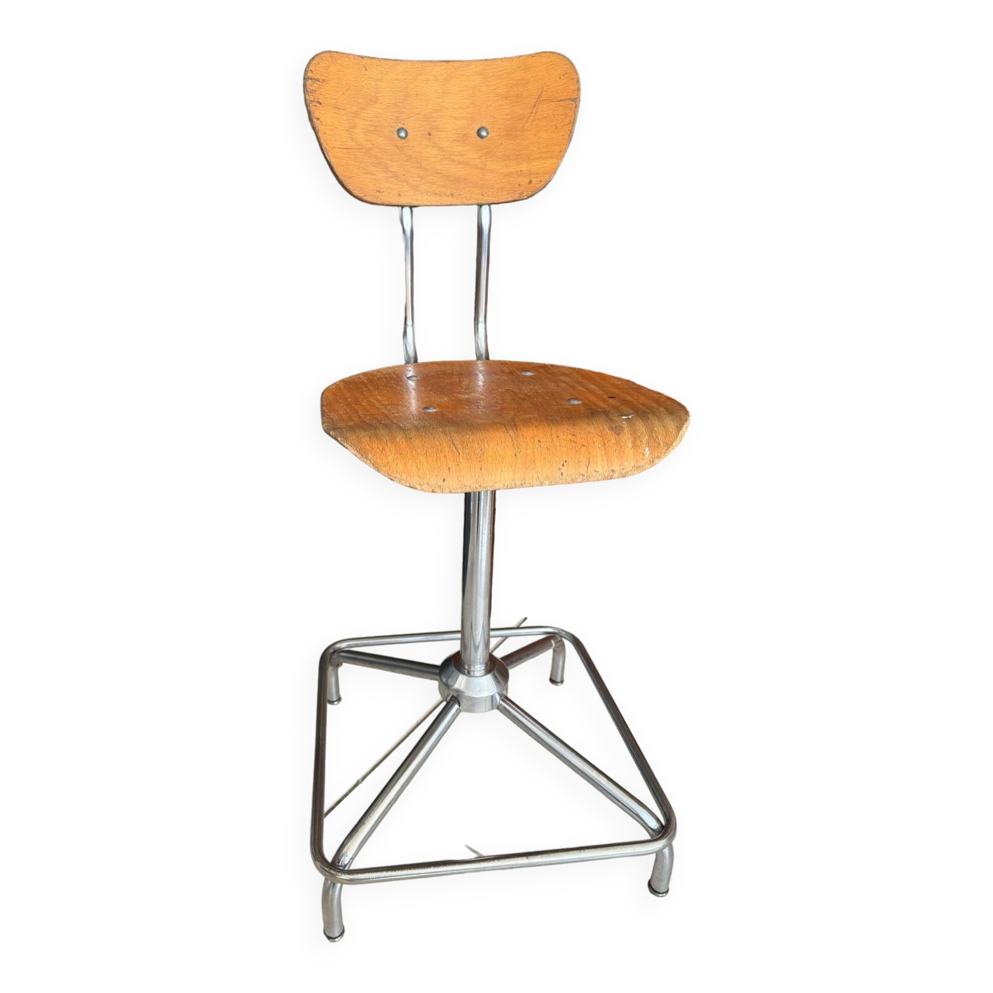 Old industrial workshop chair