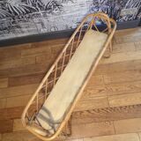 Vintage rattan planter