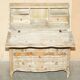 Rustic Swedish pine drop-leaf desk