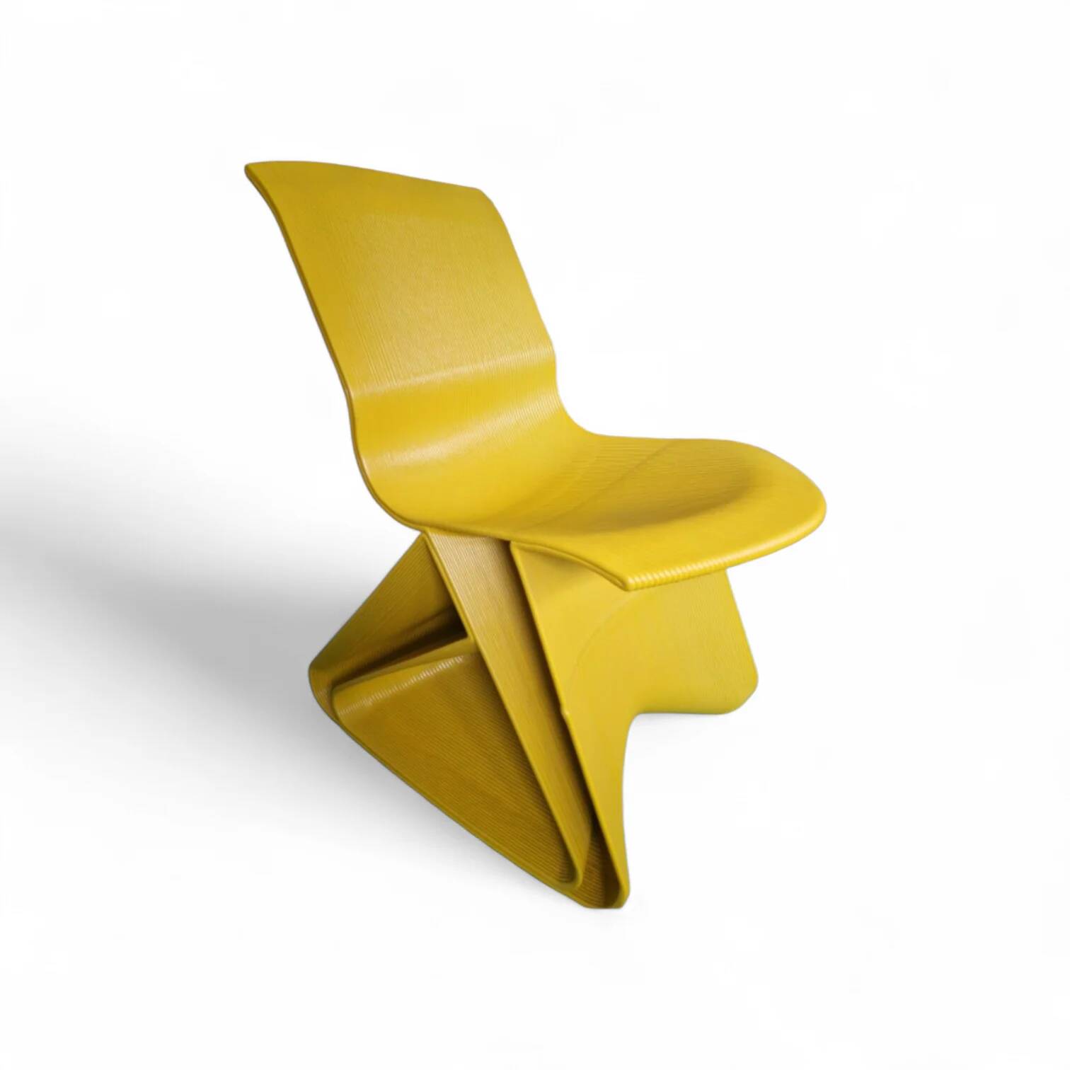 Endless Flow Rocking Chair / Endless Chair / 2010/11 Yellow first edition / MOMA Museum / Stedelijk Museum / Dirk vander Kooij