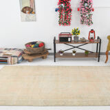 5x9 cream & beige oriental vintage rug 157x268cm