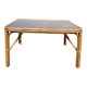 Table à manger en rotin et bambou