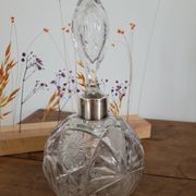 Chiseled crystal bottle