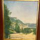 Oil painting on canvas Provencal landscape signed P. Chaplain 1931