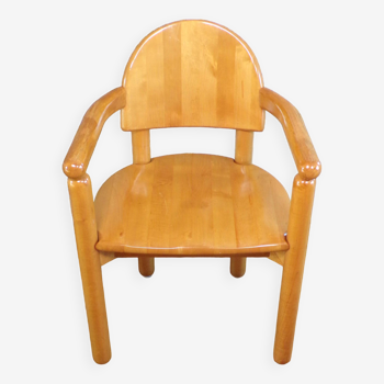 Armchair by rainer daumiller in pine for hirtshals savvaerk