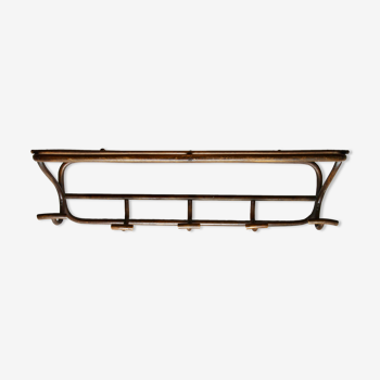 Antique coat rack in curved wood