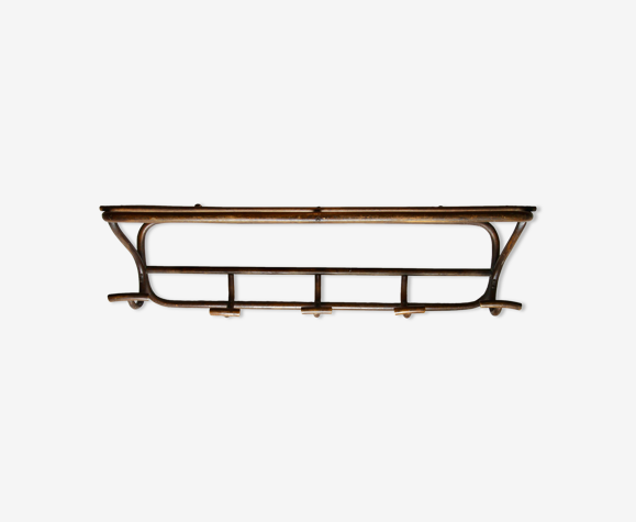 Antique coat rack in curved wood