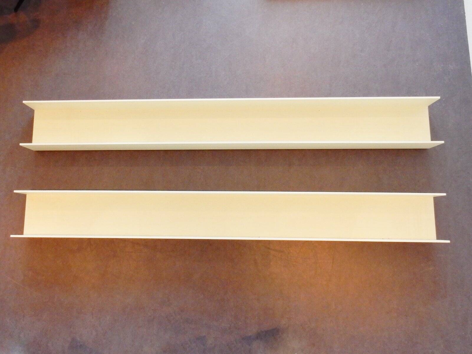 Set of 2 large wall mounted shelves by Walter Wirz for Wilhelm Renz, Germany 1960's