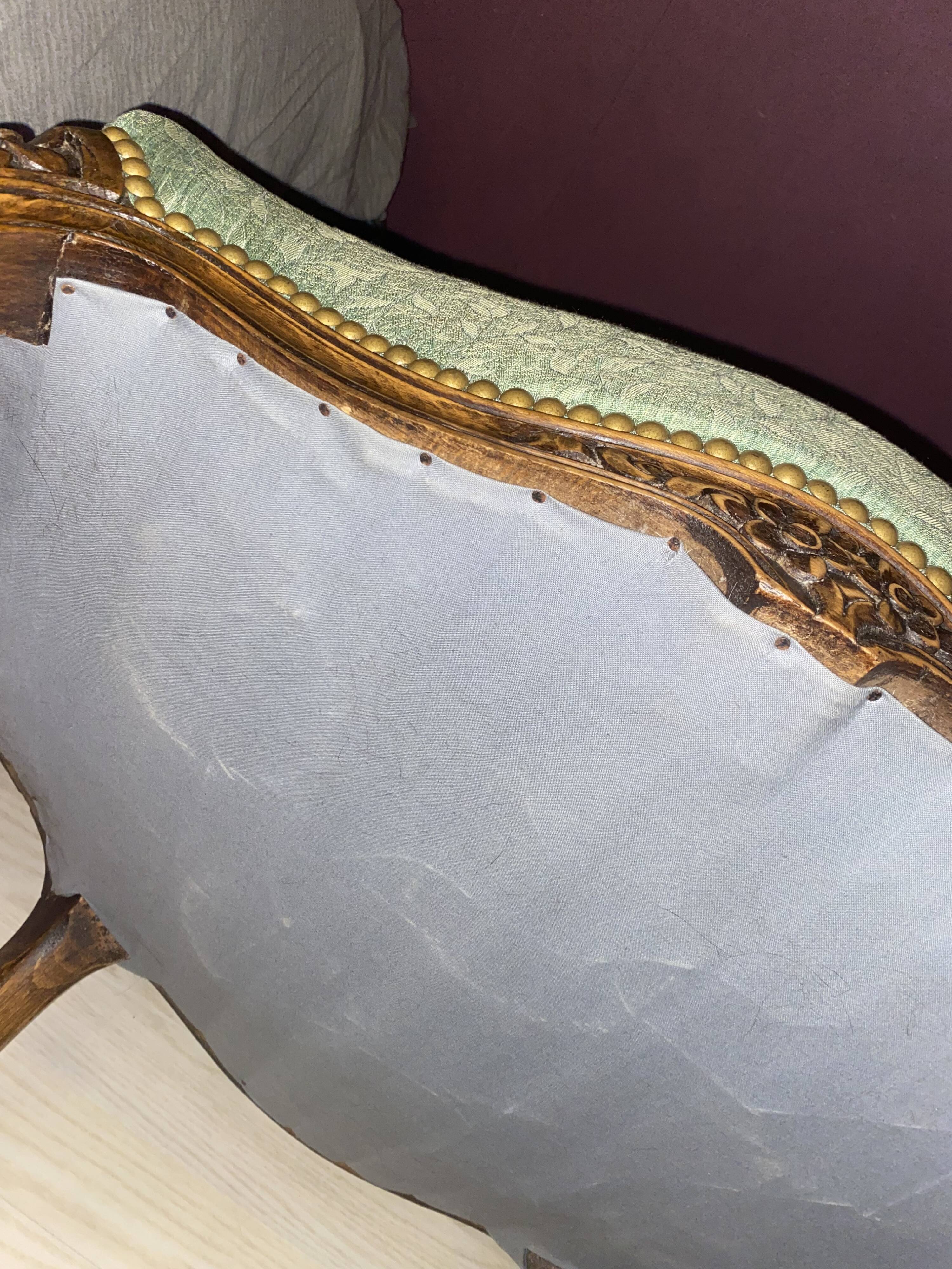 Louis XV style cabriolet armchairs