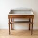 Retro wooden and marble dressing table