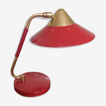 Lampe de table en laiton années 50