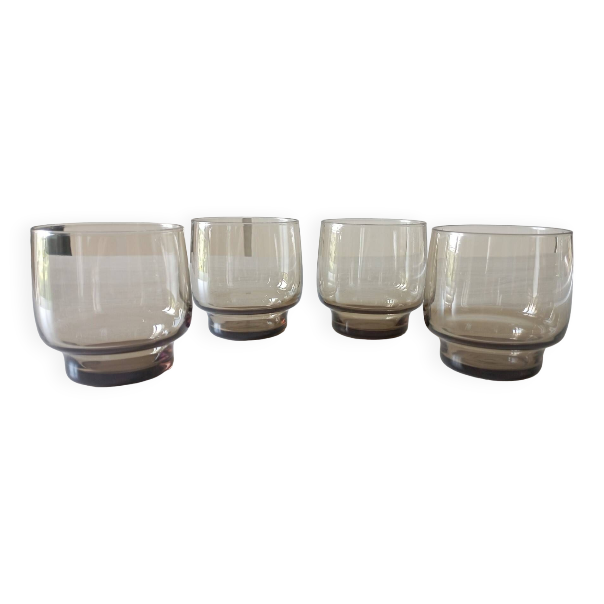 Set of 4 70s glasses