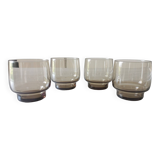 Set of 4 70s glasses