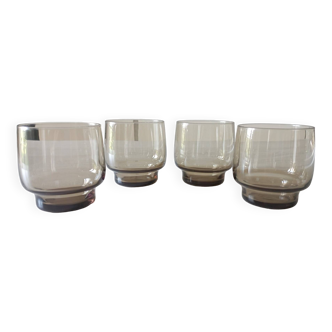 Set of 4 70s glasses