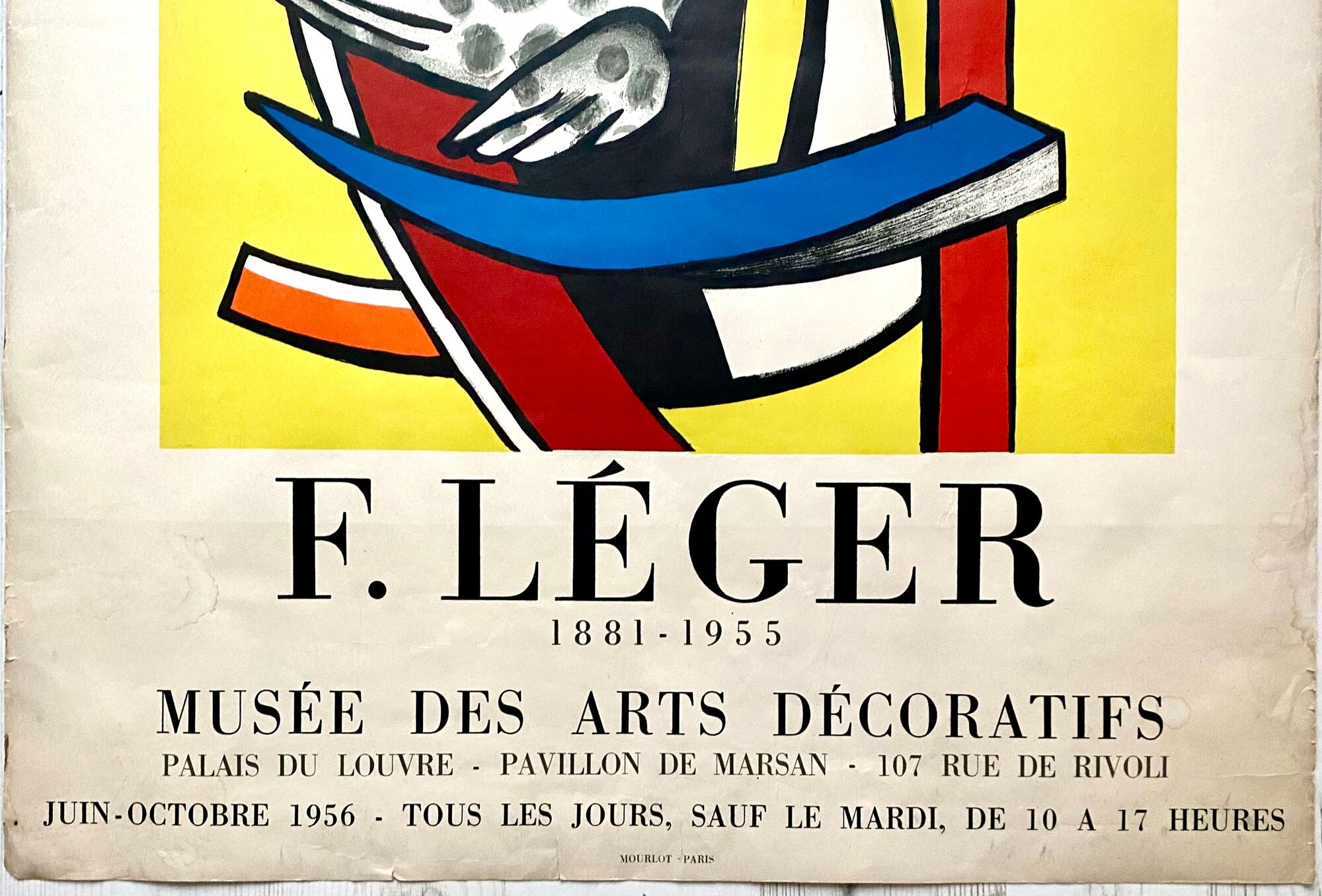 Fernand Leger, Original lithographic poster from the Museum of Decorative Arts, 1956