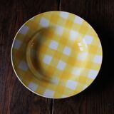 A Lot of 4 Yellow Orange Digoin Sarreguemines Scottish plates