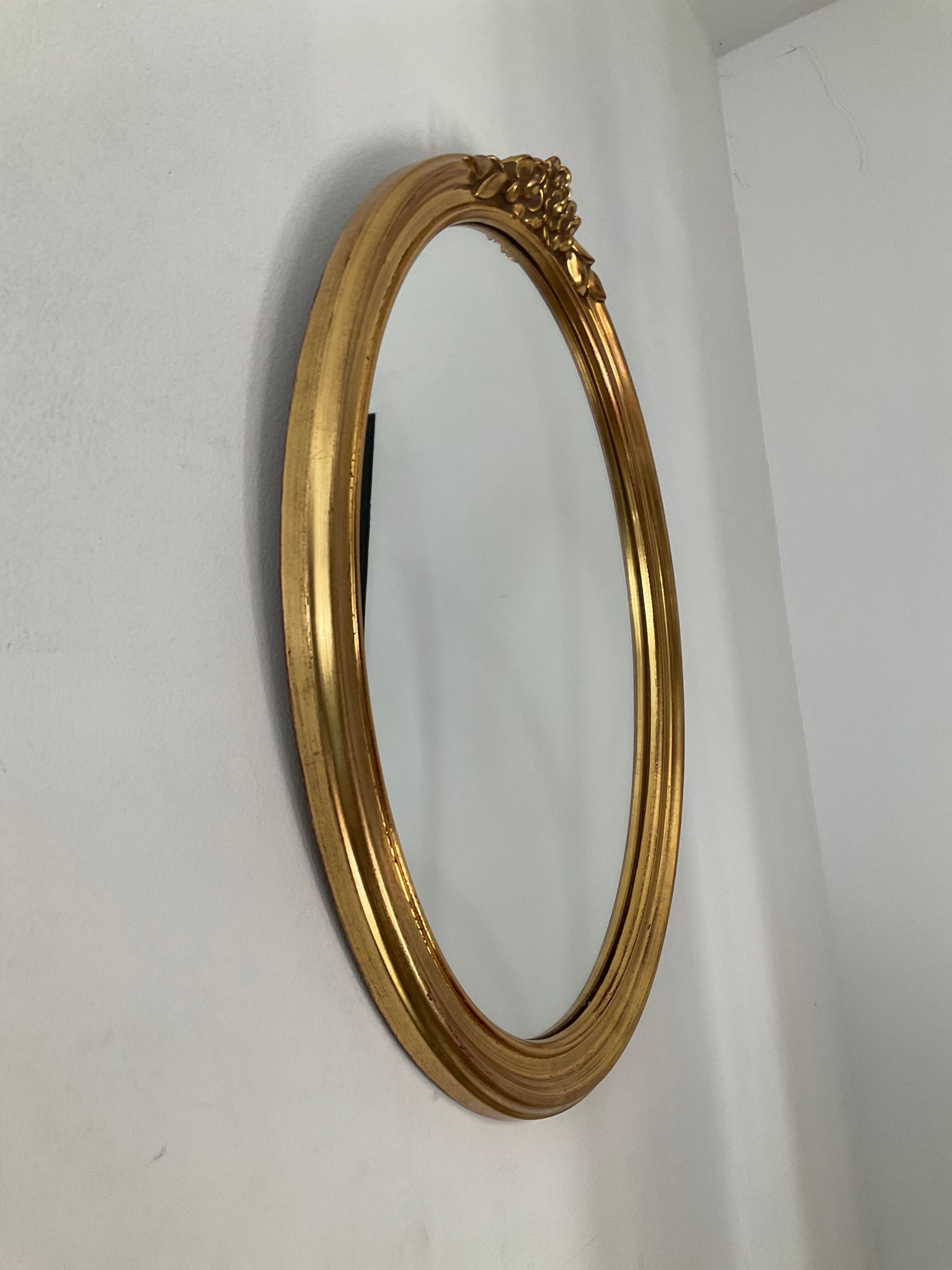 Vintage Deknudt golden mirror 70s