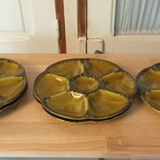 Gien oyster plates