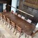 Table set and 12 chairs.