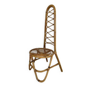 Chaise Bamboe vintage par Dirk Van Sliedrecht