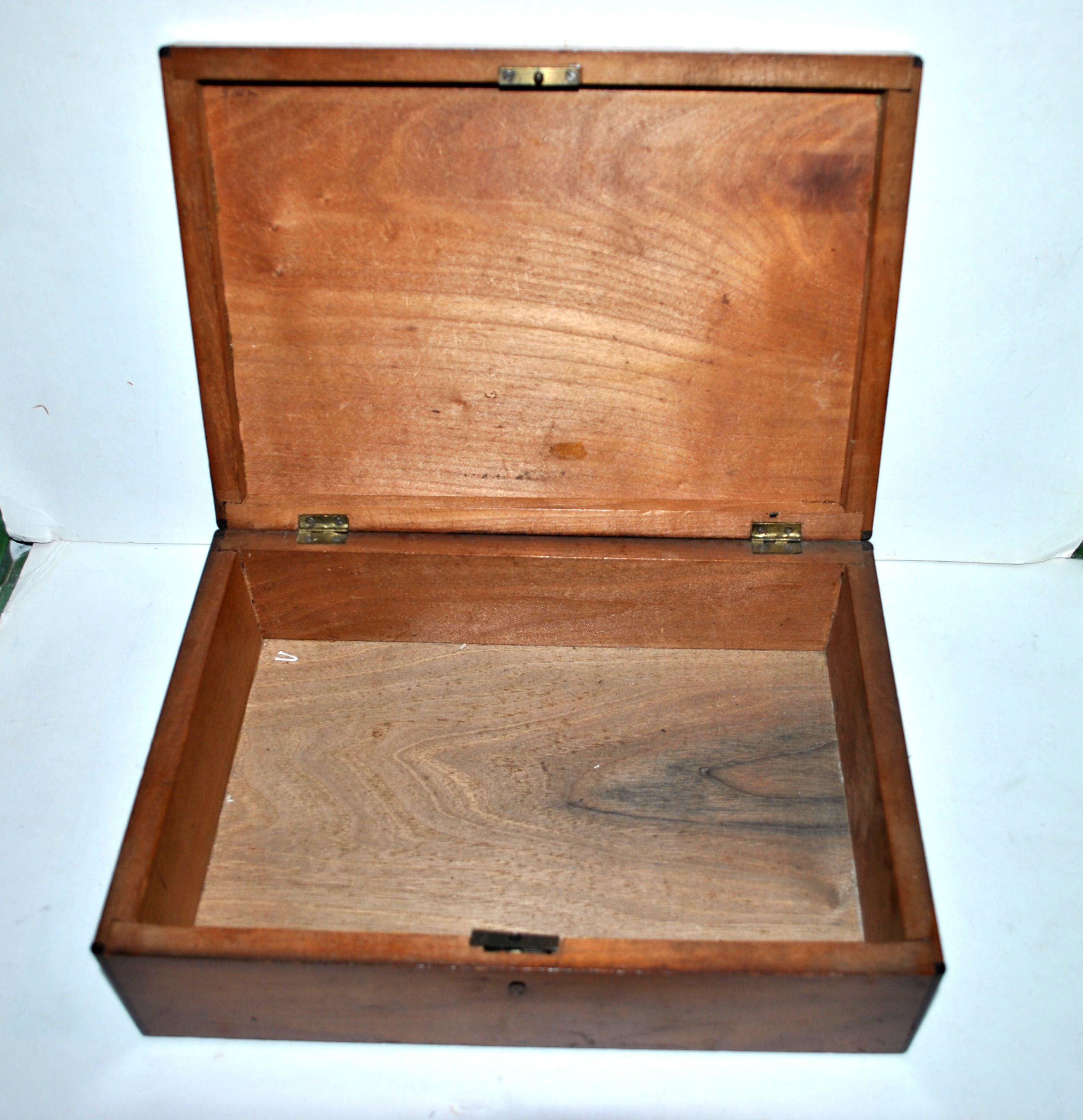 Old walnut box - jewelry or game box 27x19x8