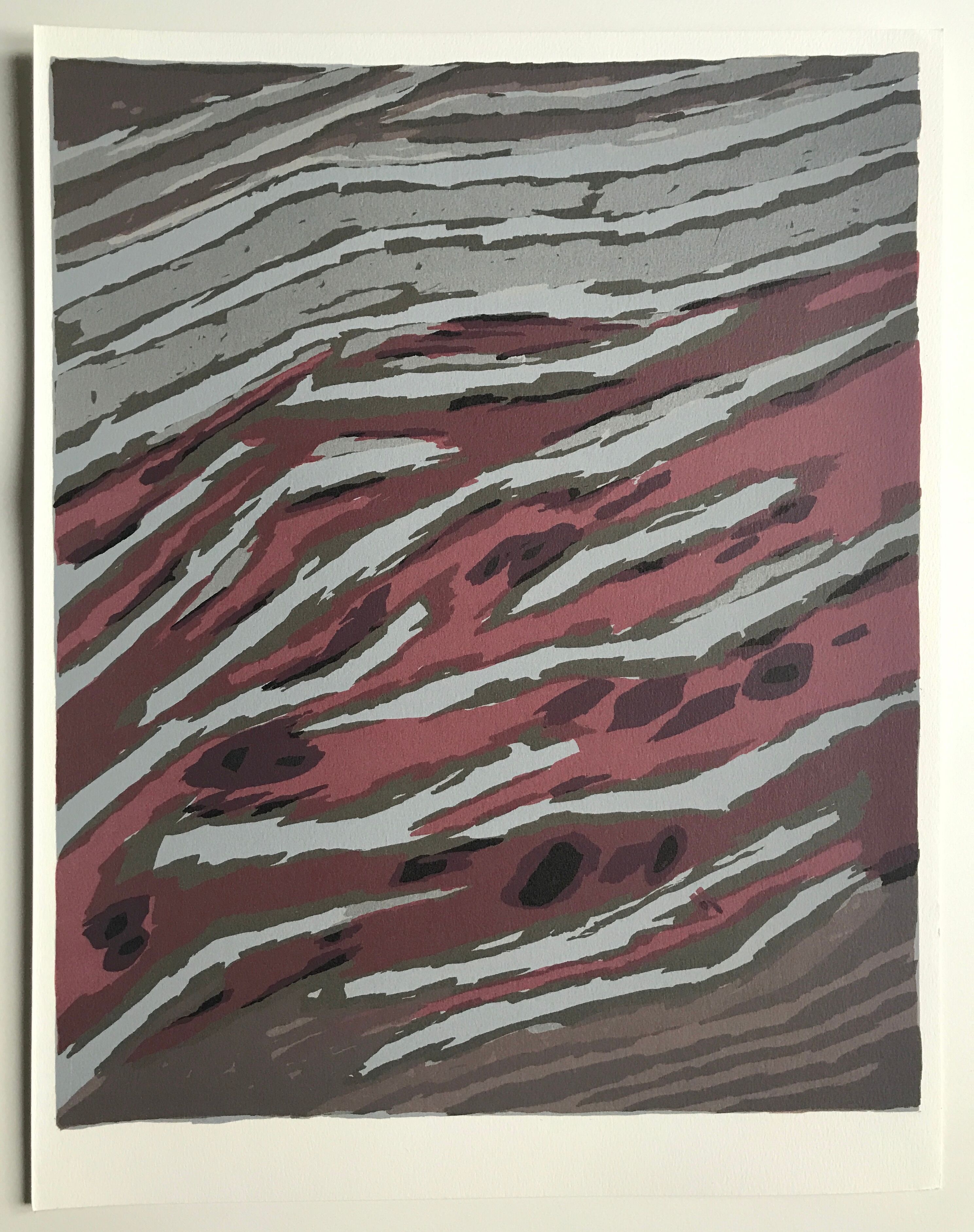 Original lithograph on Arches vellum by Raoul UBAC, Terrassements, 1978