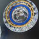 Pair of crystal candle holders, Cristal d'Arques model J. Durand 1980.