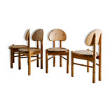 Vintage Danish Mid Century Wooden Dining chairs by Rainer Daumiller, 1970s