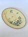 Large oval iron earth dish Gien