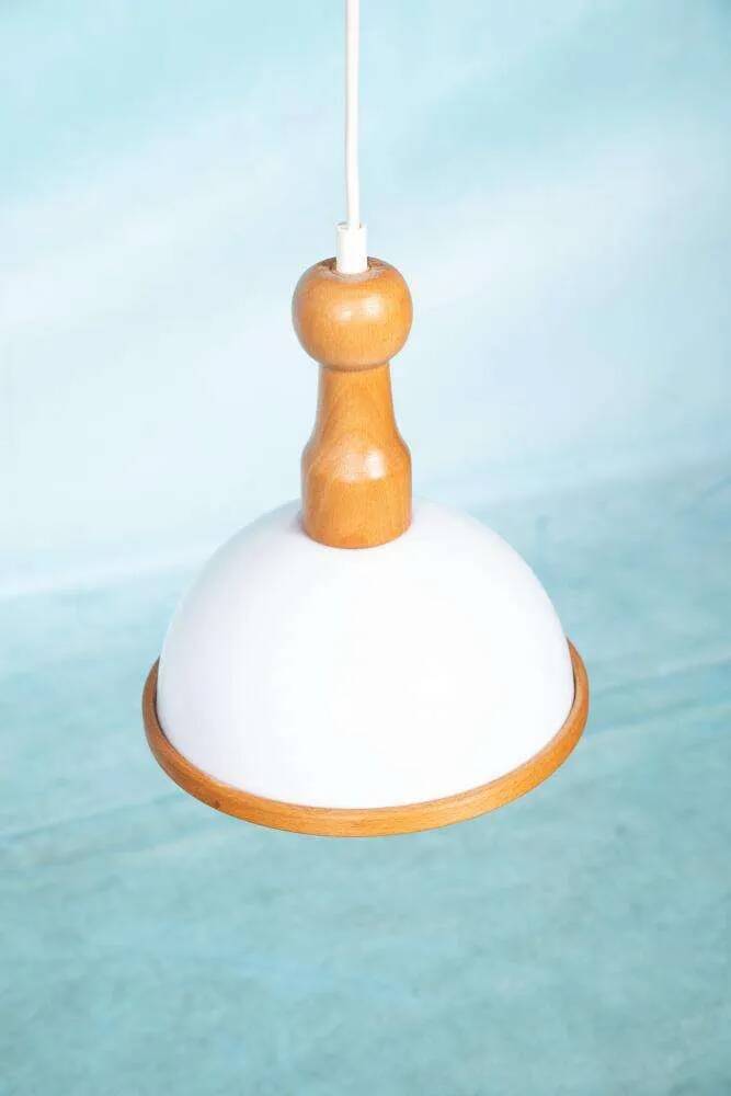 Bohemian 70s mushroom pendant lamp