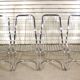 Lot de 4 chaises de salle à manger en tige d'acier chromé par Gastone Rinaldi, Italie 1970s