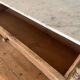 Antique dressing table with white marble top
