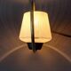 Night light 1960 in brass and black metal Vintage.