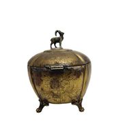 Art Nouveau sugar bowl from Szandrik, Hungary, 1890s