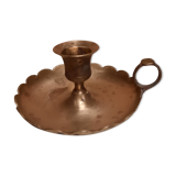 Golden hand candle holder