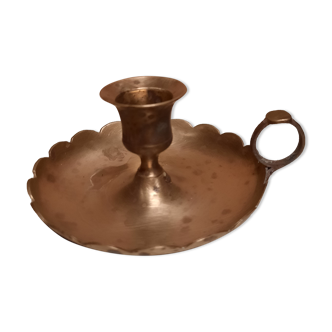 Golden hand candle holder