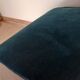 Velvet pouf, duck blue