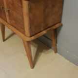 Scandinavian vintage bedside compass feet