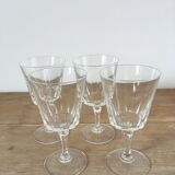 Cristal d'Arques foot glasses model "Versailles"