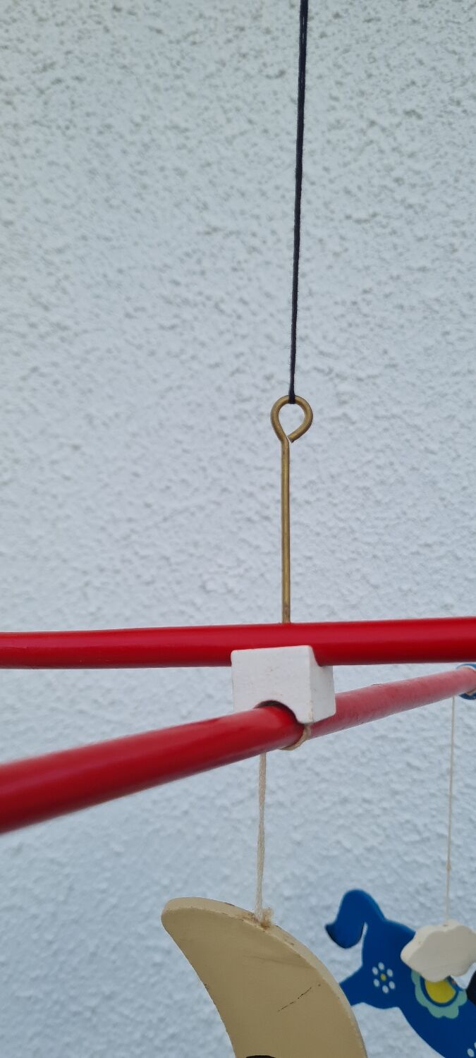 Vintage wooden mobile