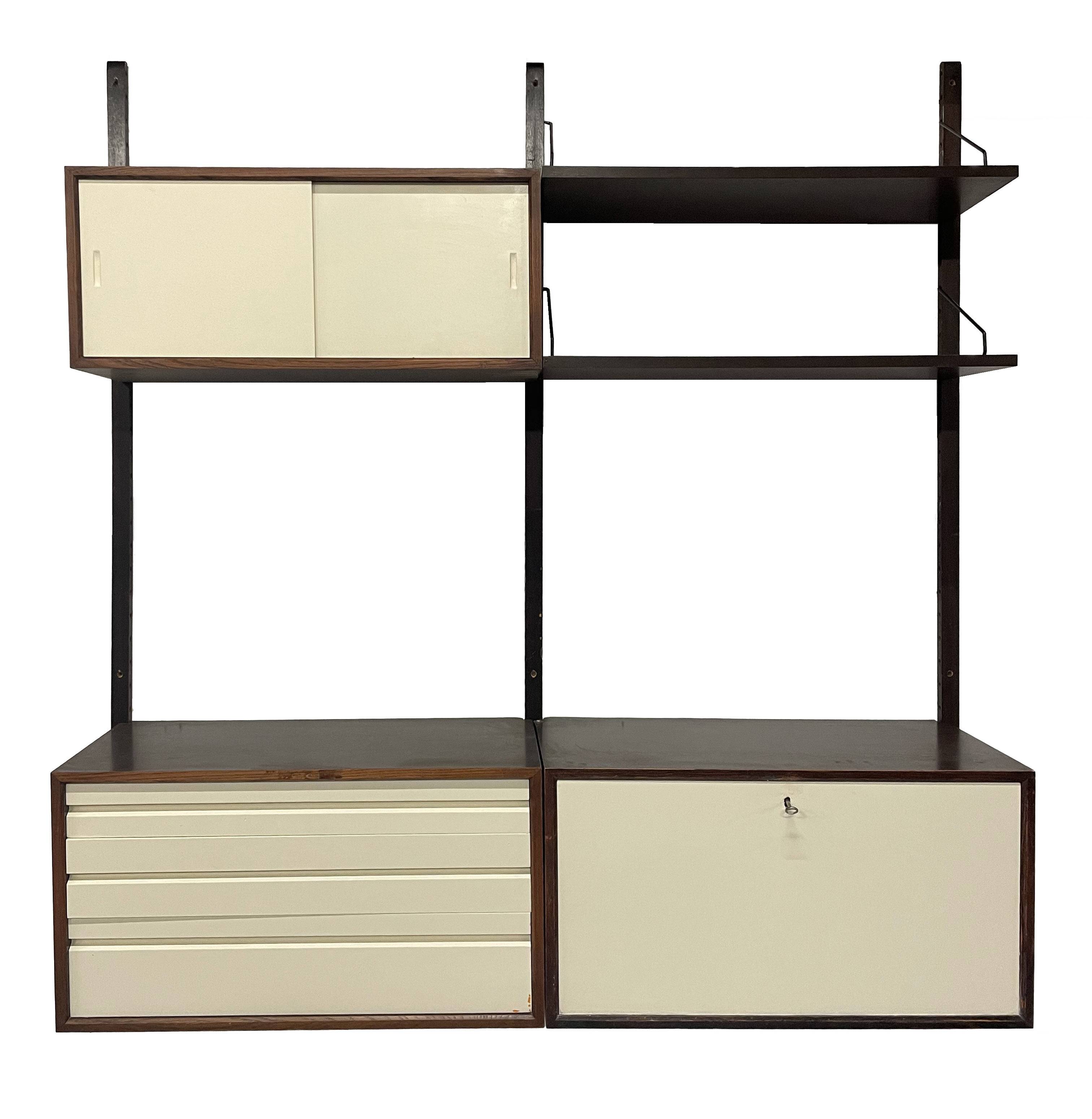 Vintage Poul Cadovius Royal System Wandsysteem Wenge