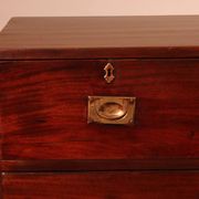 Military or Naval Chest of Drawers in Mahogany - 19th Century
