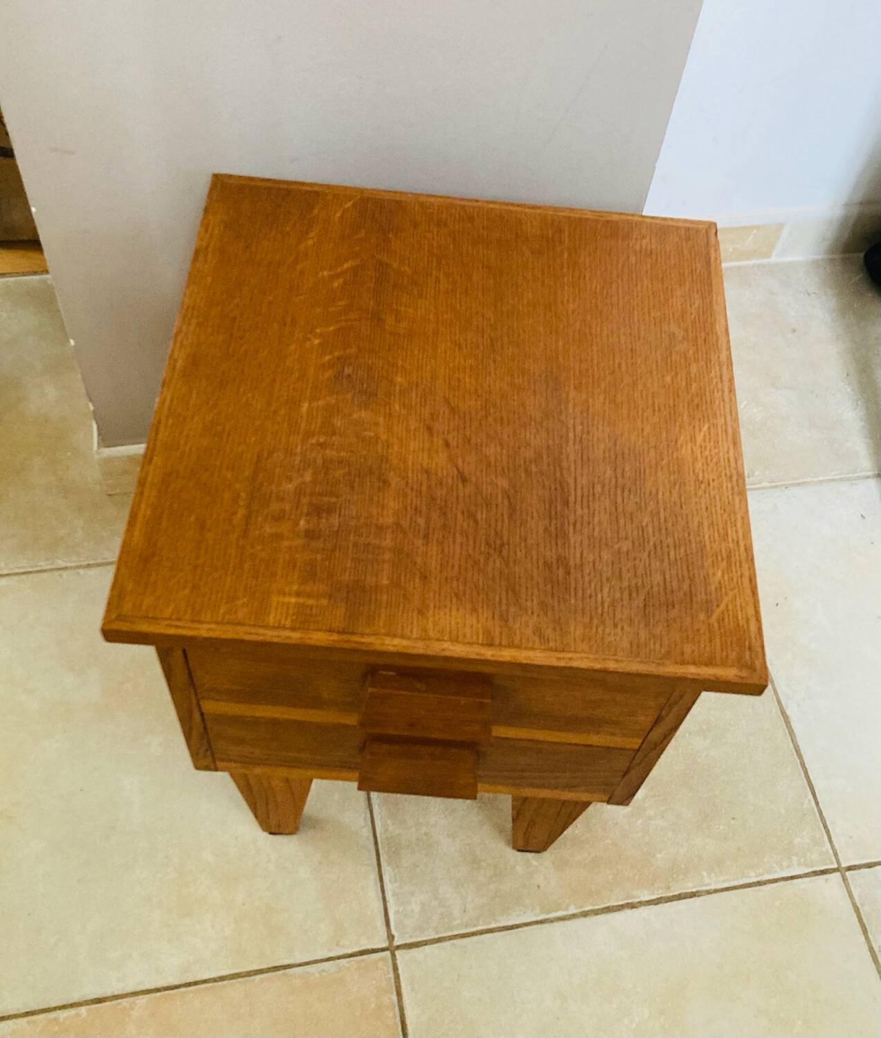 Art Deco oak bedside table from the early 20th century